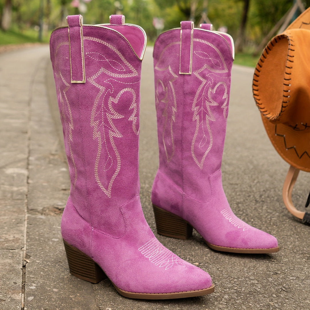 Blythe | Women's Wide Calf Western Cowboy Boots