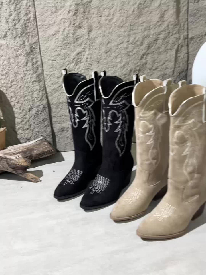 Blythe | Women's Wide Calf Western Cowboy Boots
