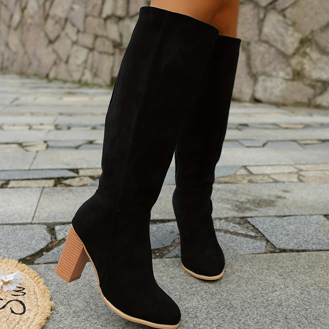 Walburga | Women's Wide Calf Western Cowboy Knee-High Boots