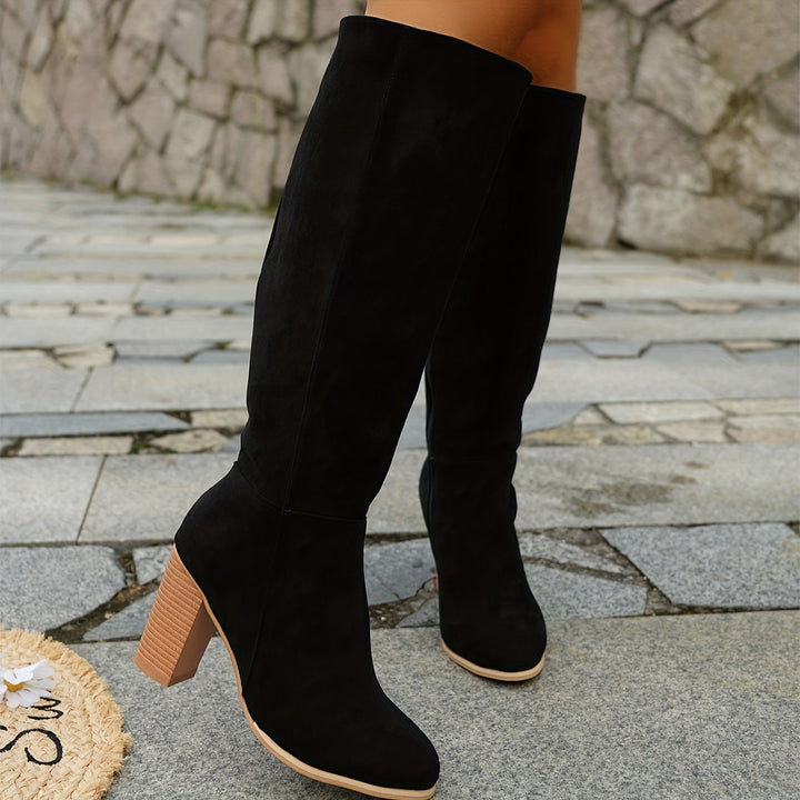Walburga | Women's Wide Calf Western Cowboy Knee-High Boots
