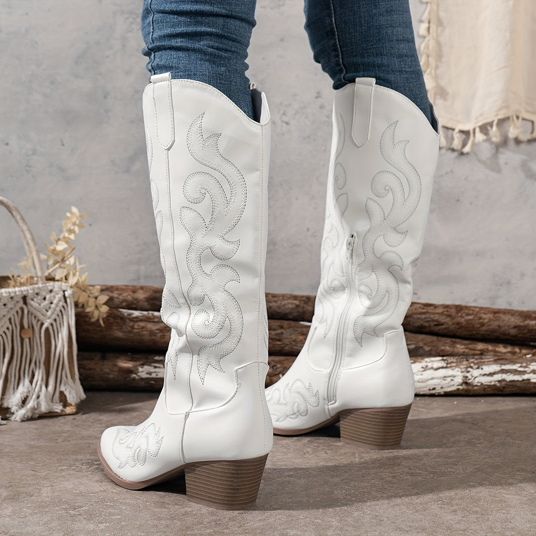 Brecken | Women's Wide Calf Western Cowboy Boots