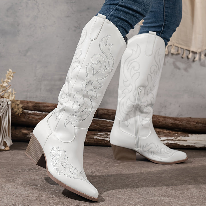 Brecken | Women's Wide Calf Western Cowboy Boots