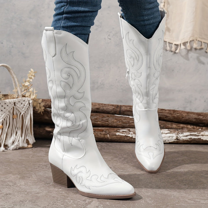Brecken | Women's Wide Calf Western Cowboy Boots