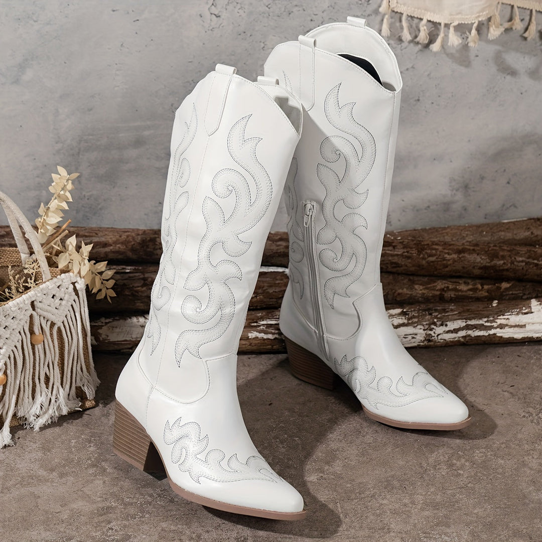 Brecken | Women's Wide Calf Western Cowboy Boots