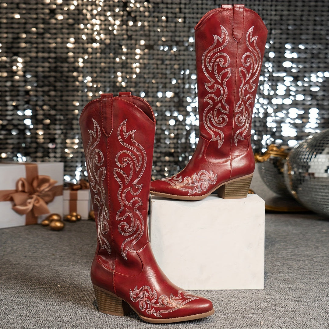 Brecken | Women's Wide Calf Western Cowboy Boots