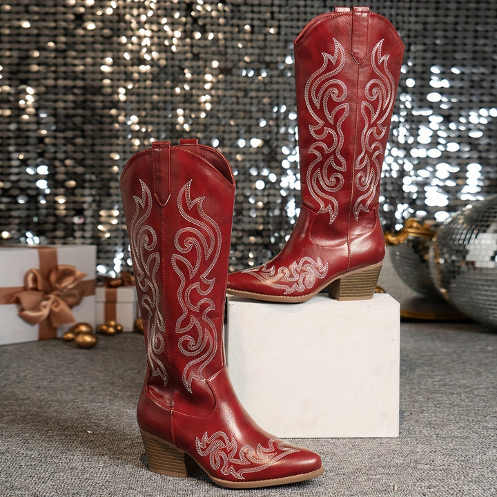 Brecken | Women's Wide Calf Western Cowboy Boots