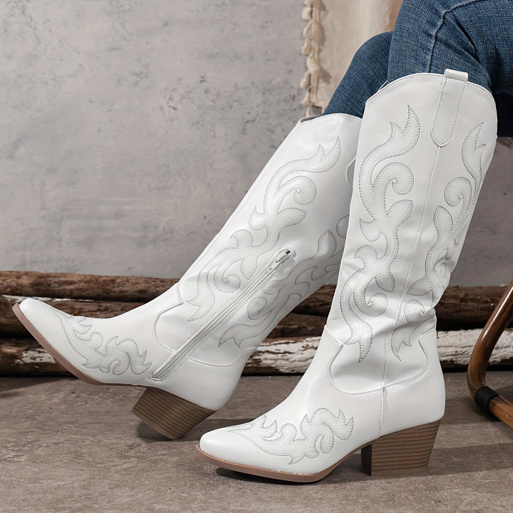 Brecken | Women's Wide Calf Western Cowboy Boots