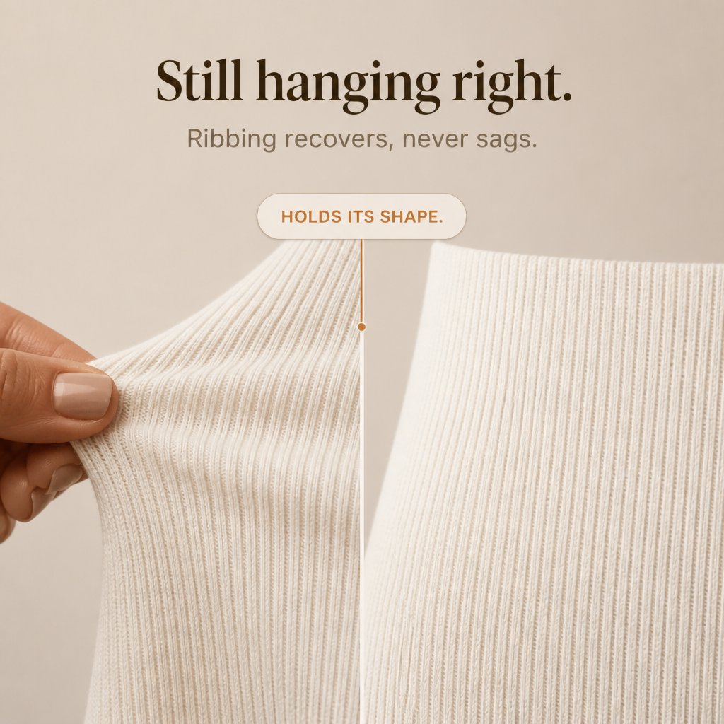 Cowl neck ribbed knit sweater dress for women