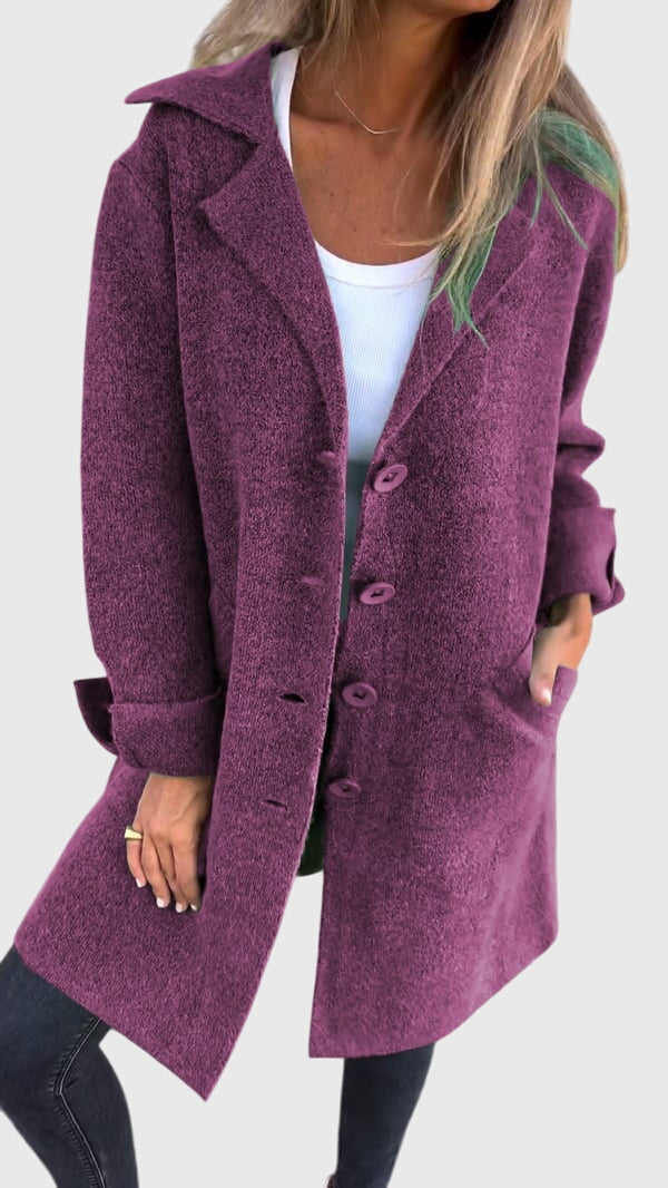Buttoned tailored blazer for women - view 11