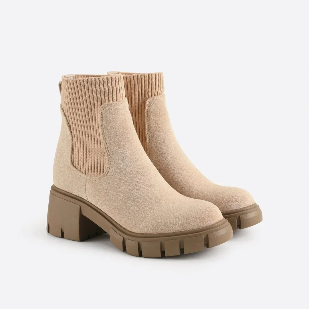 Adeline | Chunky Lug Sole Chelsea Boots for Women