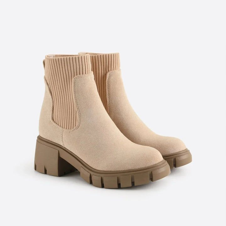 Adeline | Chunky Lug Sole Chelsea Boots for Women