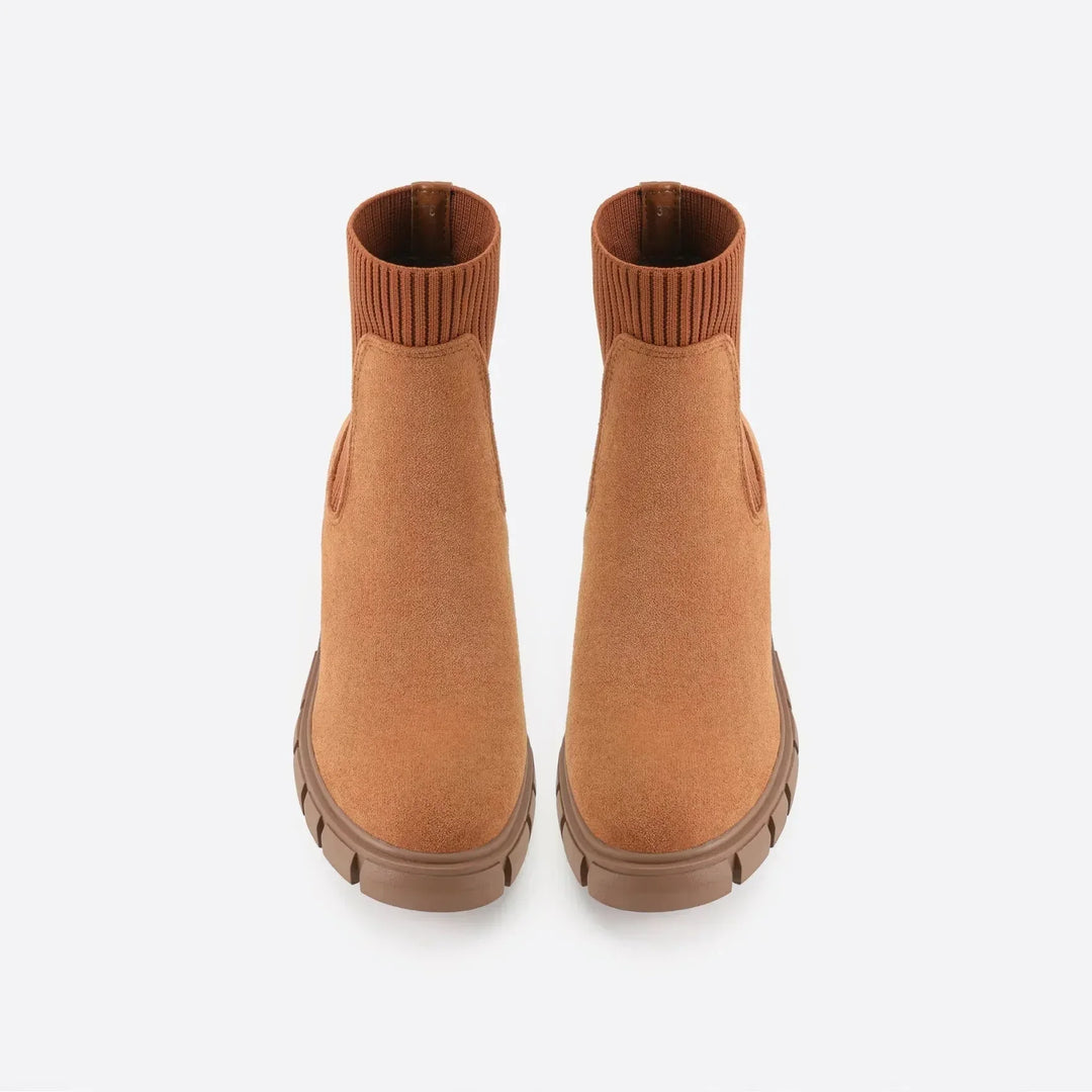 Adeline | Chunky Lug Sole Chelsea Boots for Women