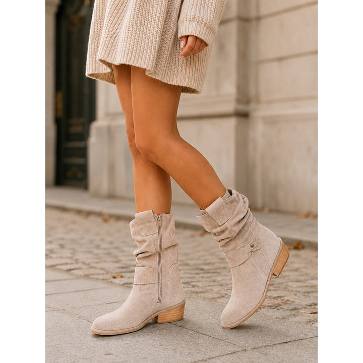 Women's buckled ankle slouch boots - view 9