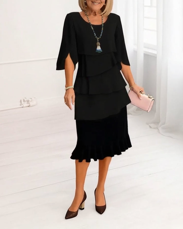 Angel | Elegant Comfort Ruffle Dress