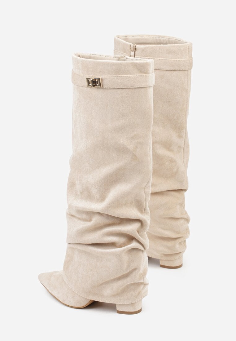 Women's pointed toe knee-high slouch boots - view 12