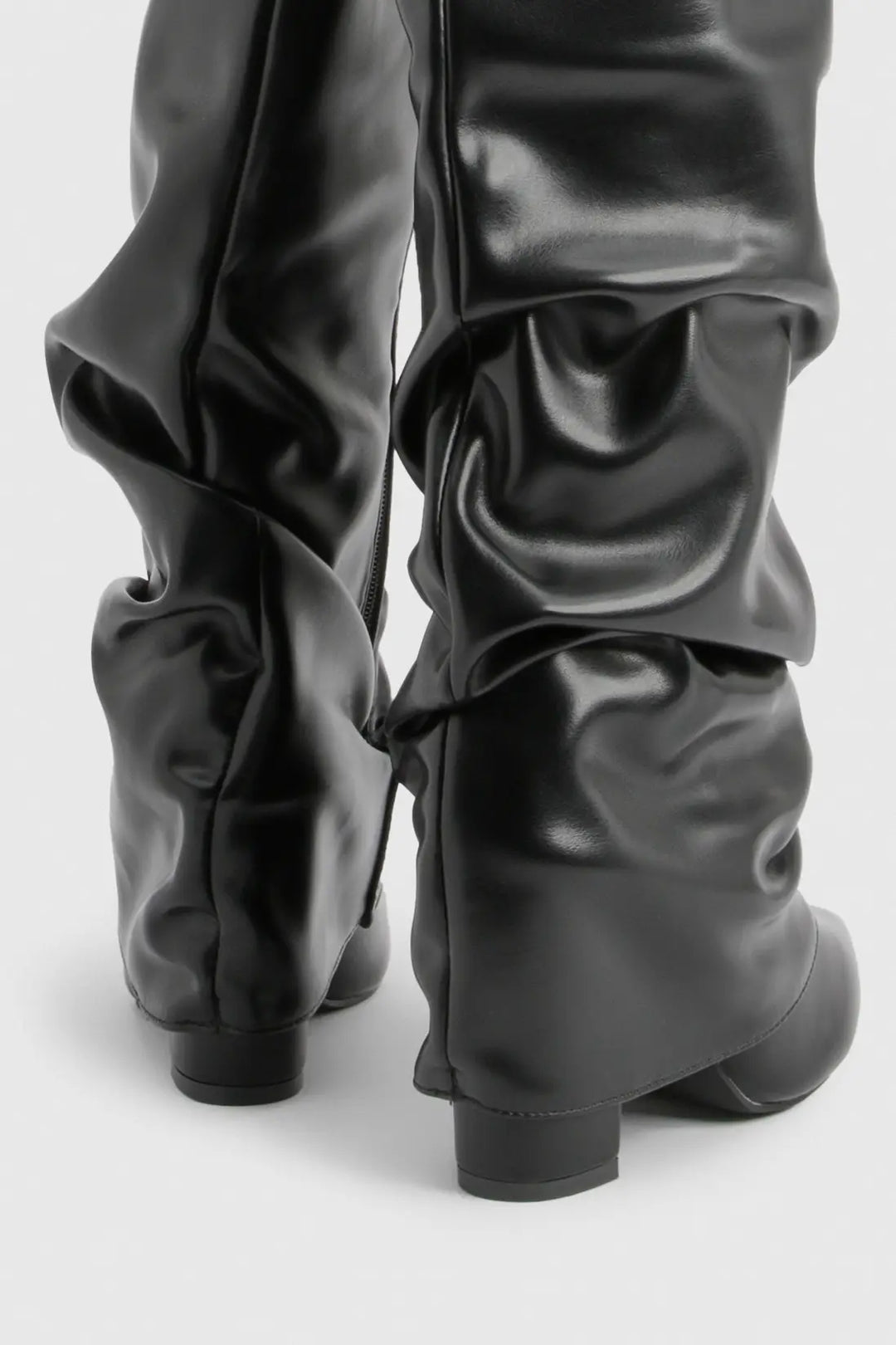 Women's pointed toe knee-high slouch boots - view 17