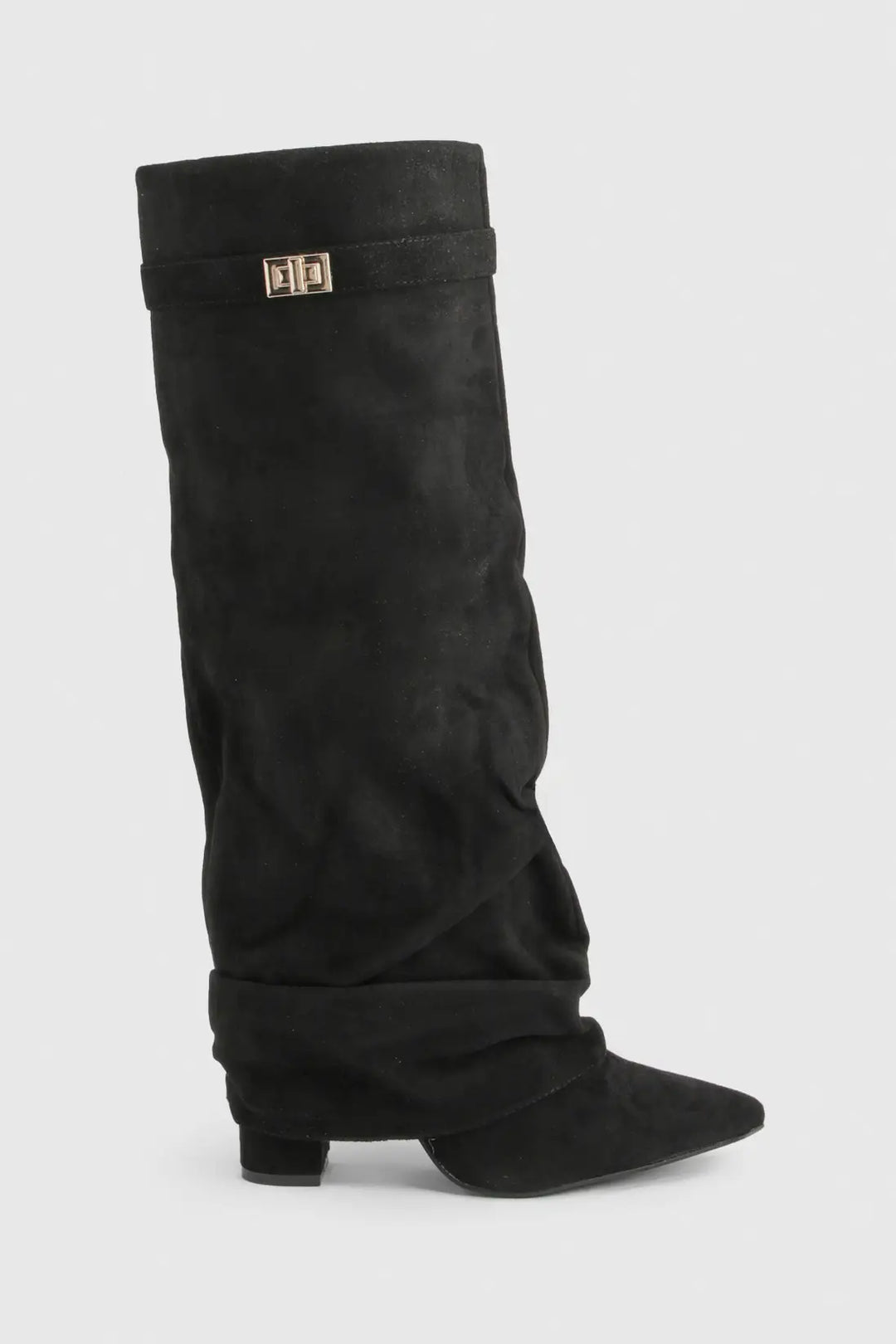 Women's pointed toe knee-high slouch boots - view 24