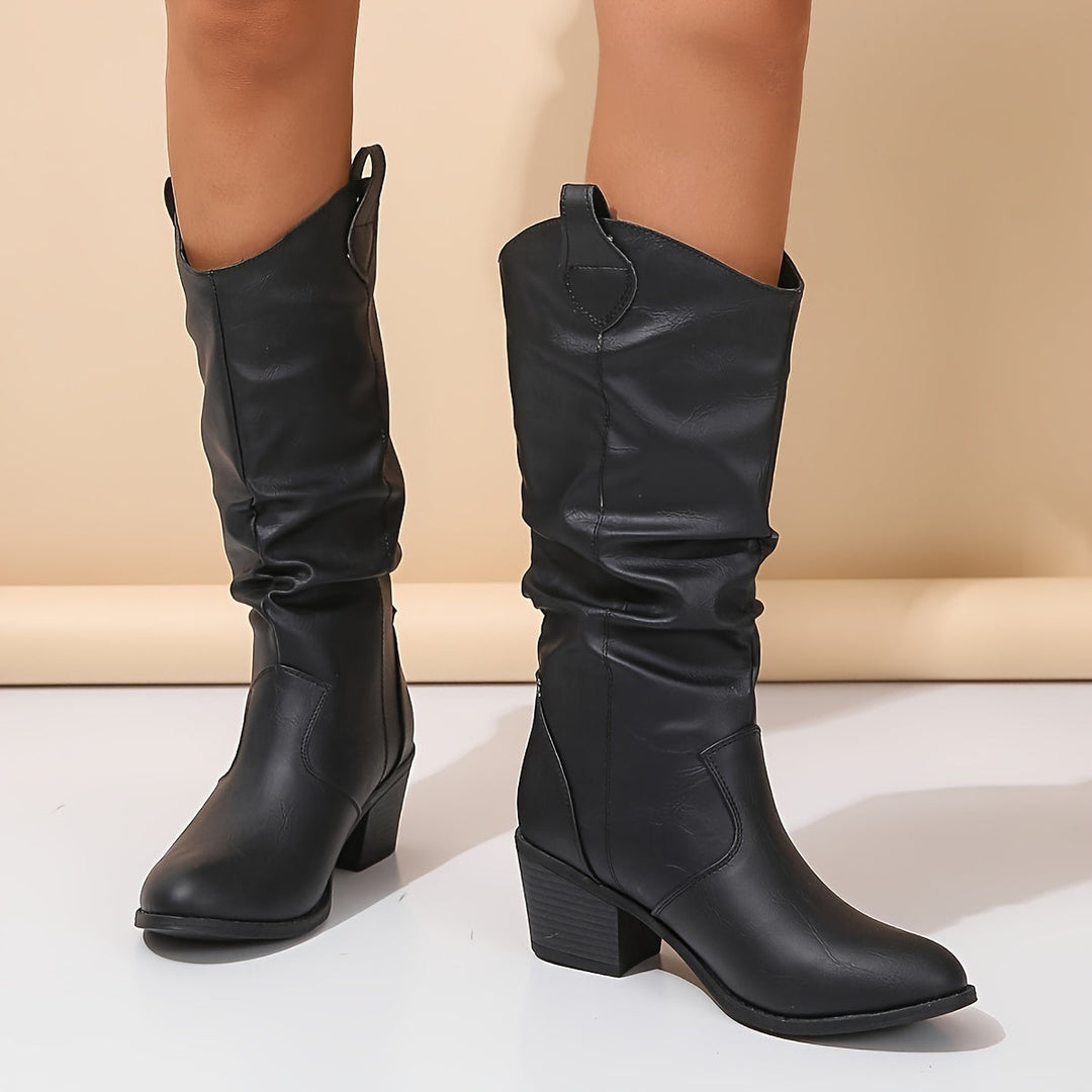 Galiene | Women's Wide Calf Western Cowboy Boots