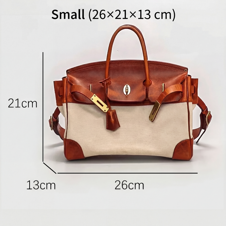Fleur | Leather Canvas Weekender