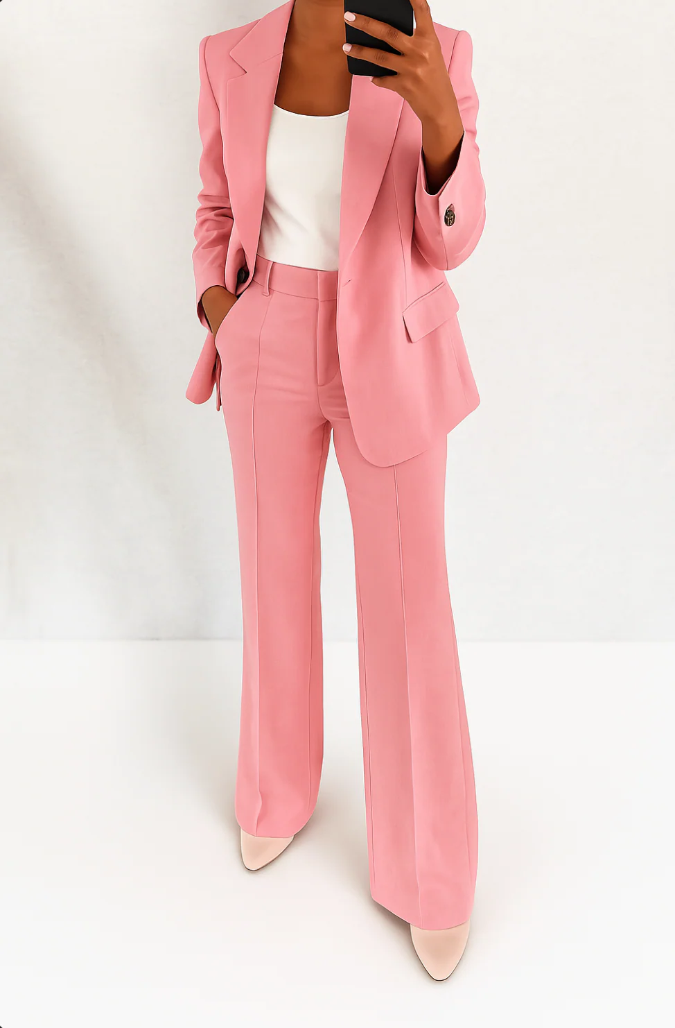 Blazer and wide leg pant set for women - view 5