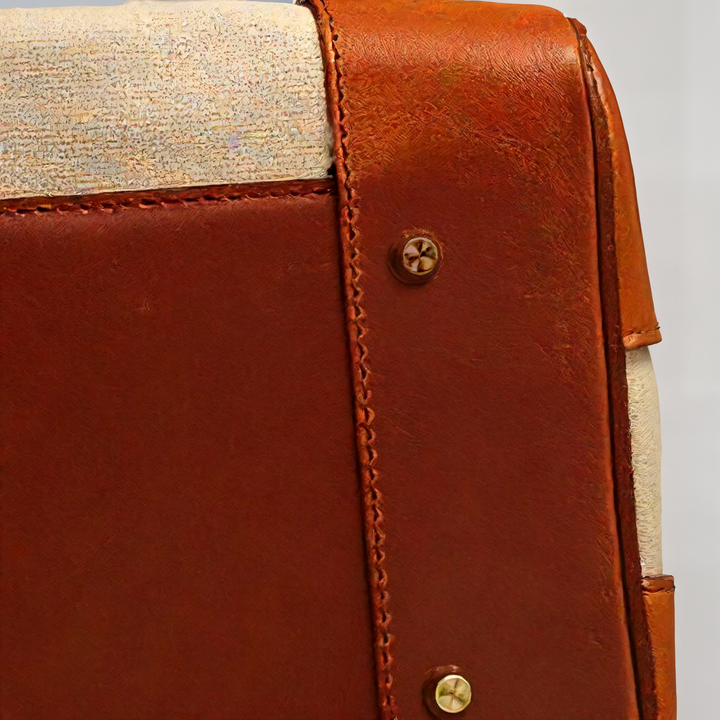 Fleur | Leather Canvas Weekender