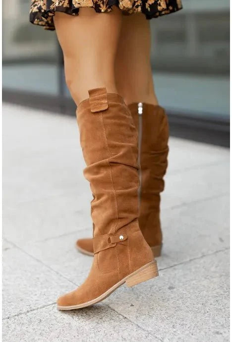 Knee High Boots for Women - Brown