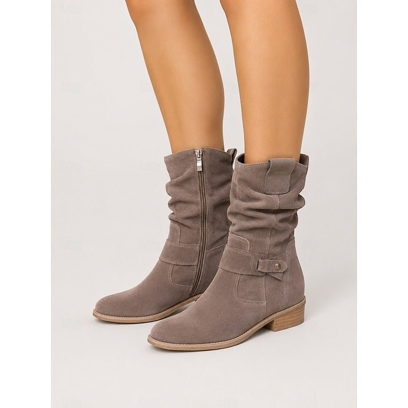 Women's buckled ankle slouch boots - view 10