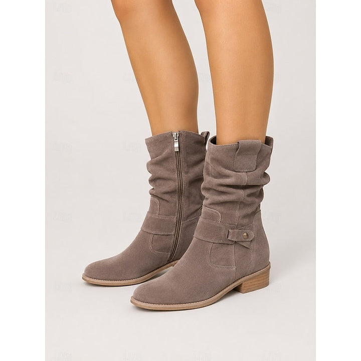 Women's buckled ankle slouch boots - view 10