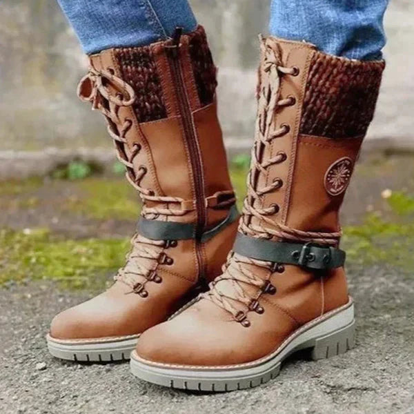 Insulated Winter Boots for Women - Brown