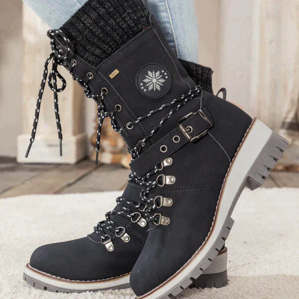 Insulated Winter Boots for Women - Black