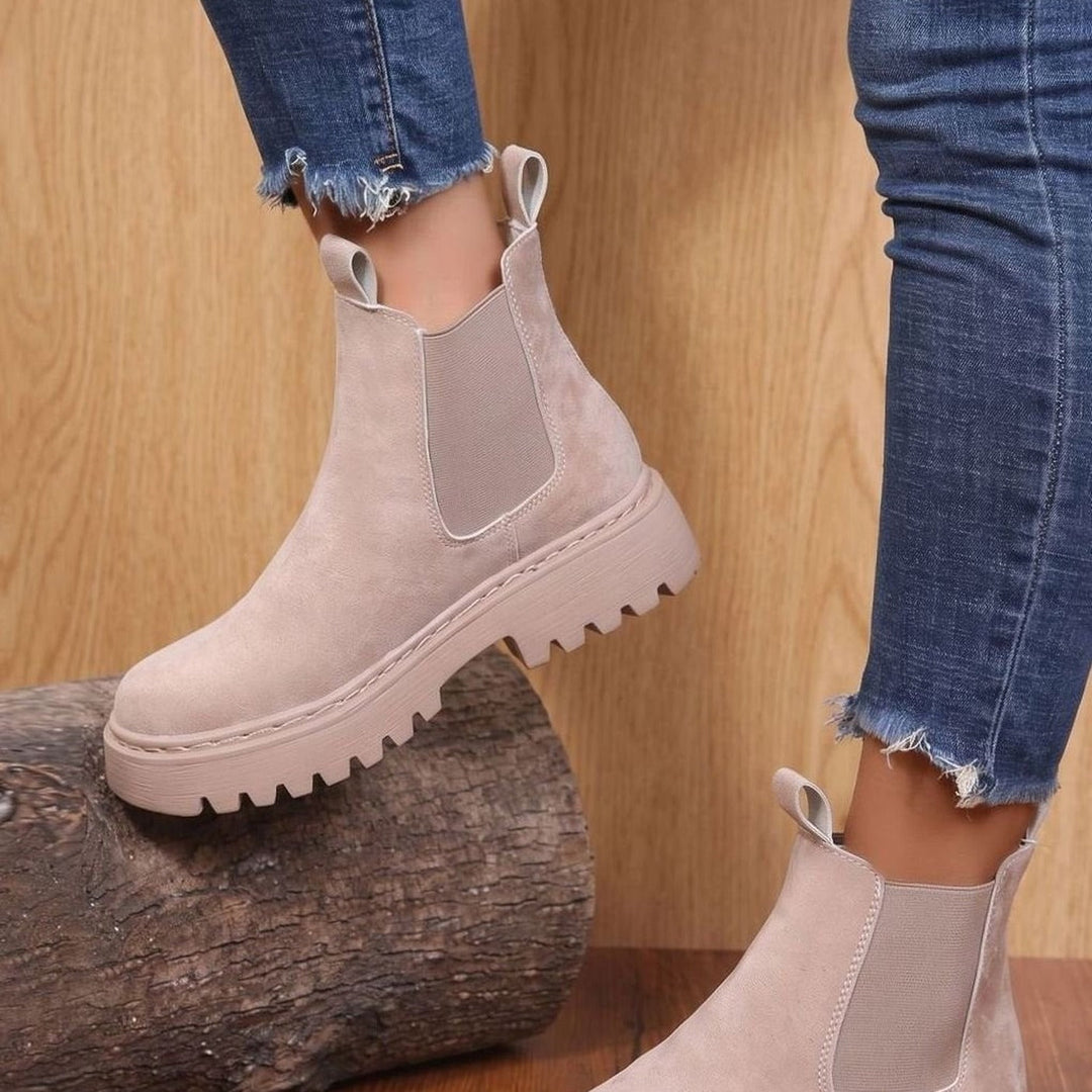 Fauvette | Chunky Platform Chelsea Winter Boots for Women