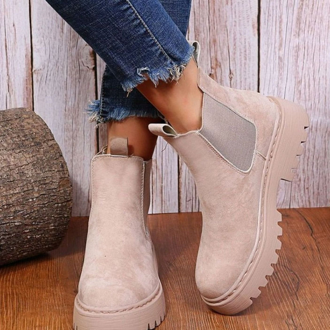 Fauvette | Chunky Platform Chelsea Winter Boots for Women