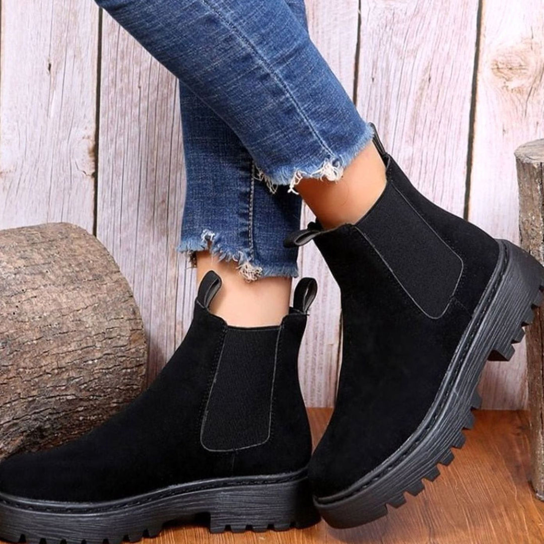 Fauvette | Chunky Platform Chelsea Winter Boots for Women