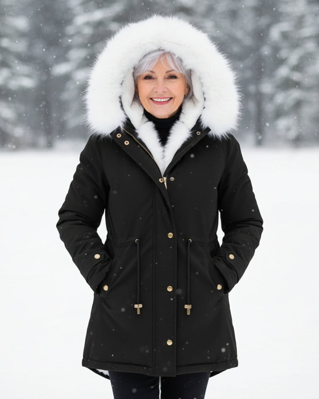 Victoire | Fur Hood Parka Winter Jacket for Women