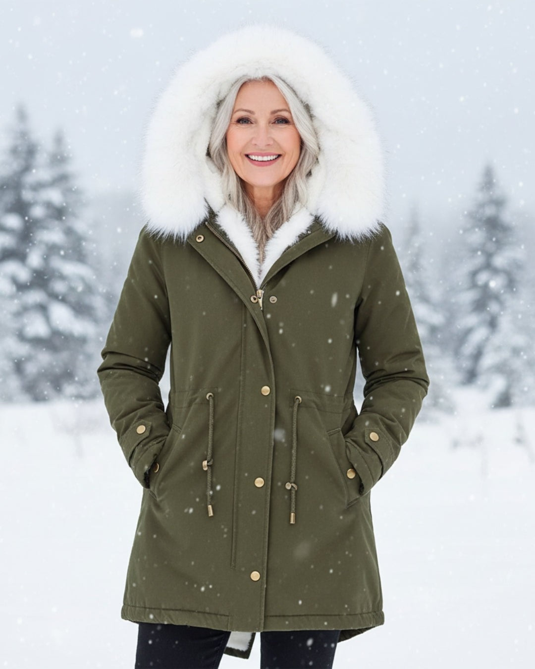 Victoire | Fur Hood Parka Winter Jacket for Women