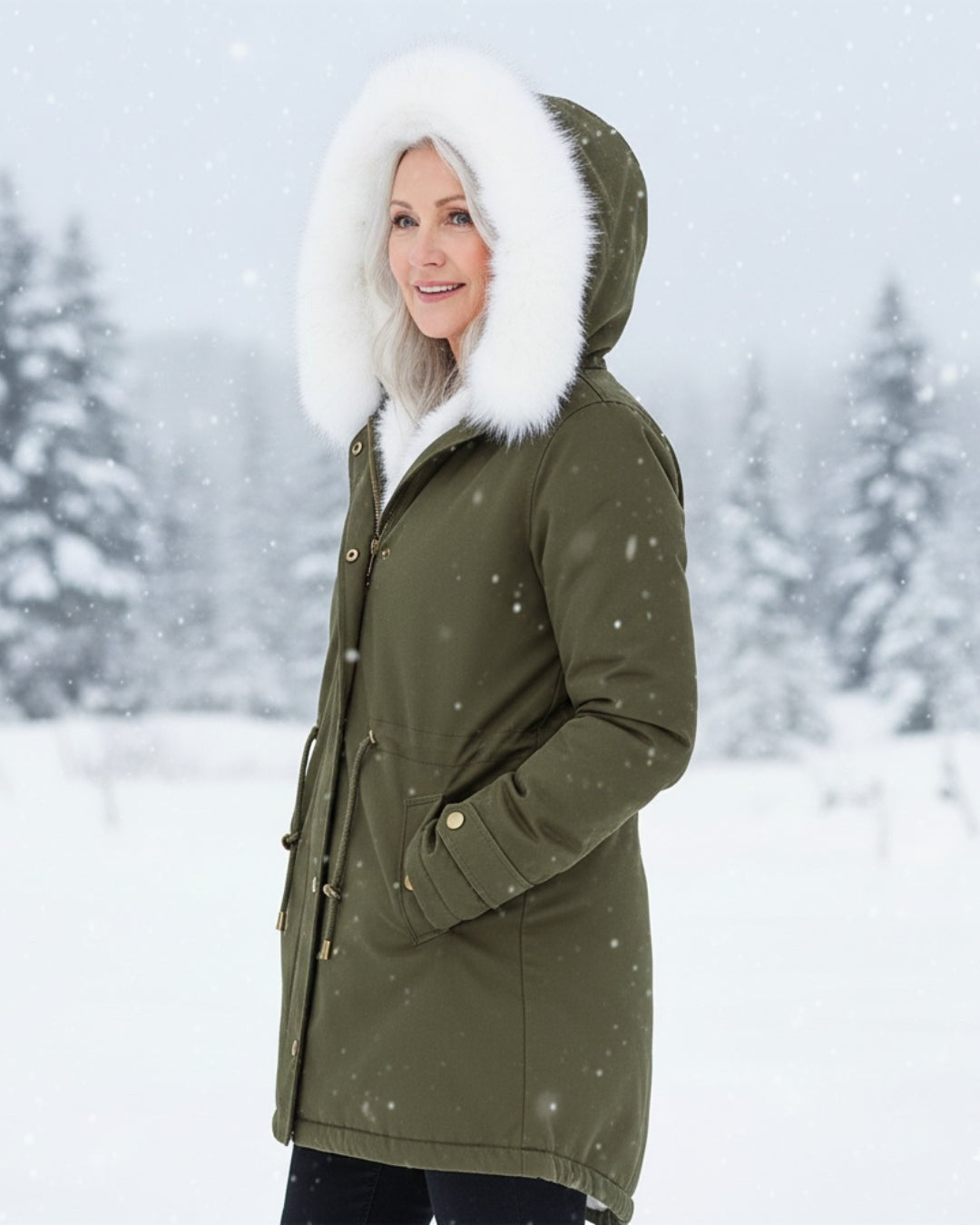 Victoire | Fur Hood Parka Winter Jacket for Women