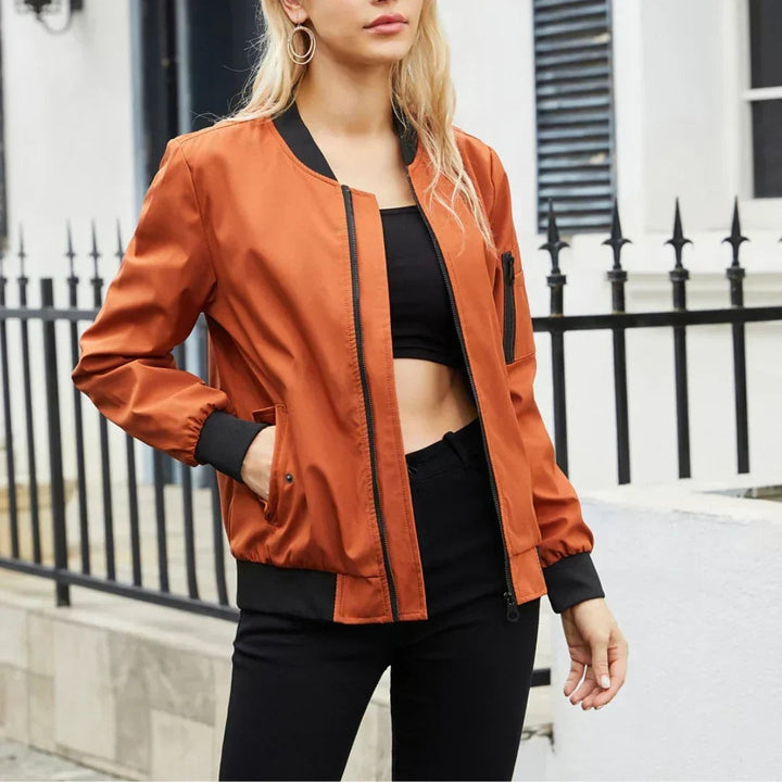 Jenna | Oversized Zip Up Bomber Jacket for Women