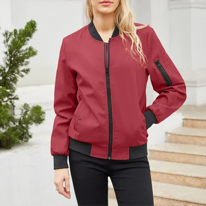 Jenna | Oversized Zip Up Bomber Jacket for Women