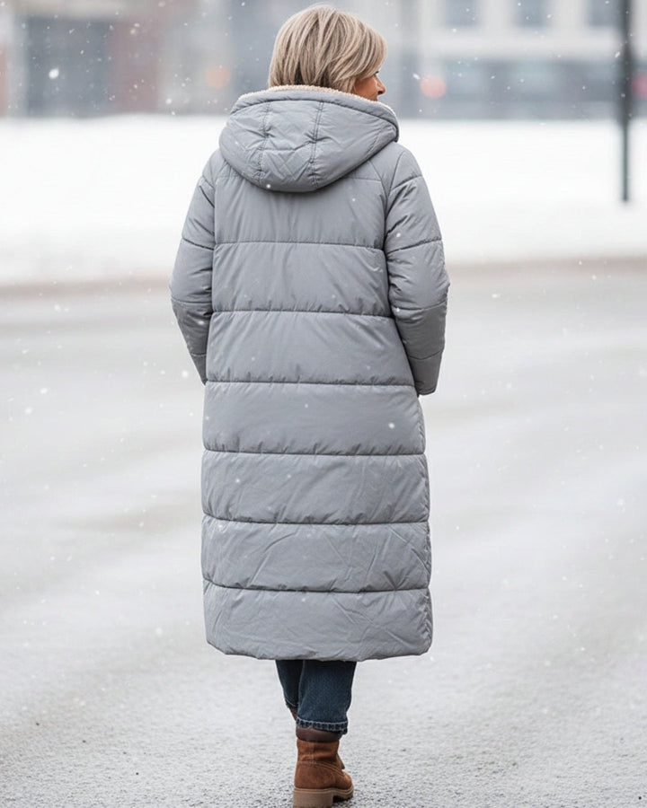 Maelys | Long Hooded Puffer Winter Coat for Women
