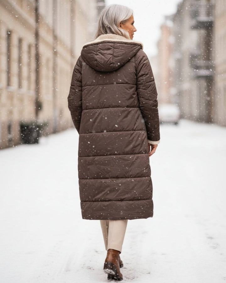 Maelys | Long Hooded Puffer Winter Coat for Women