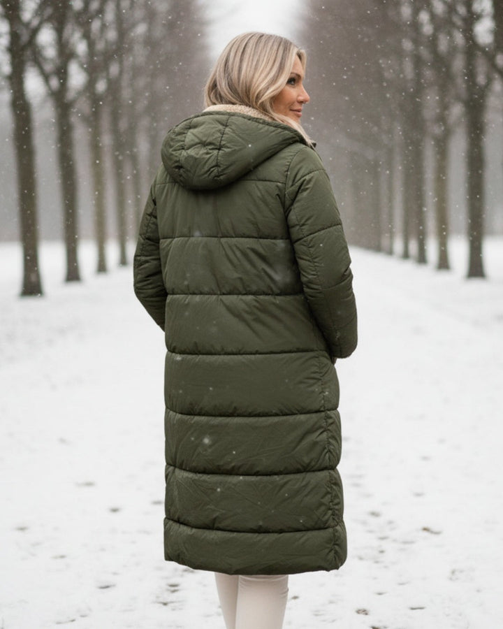 Maelys | Long Hooded Puffer Winter Coat for Women