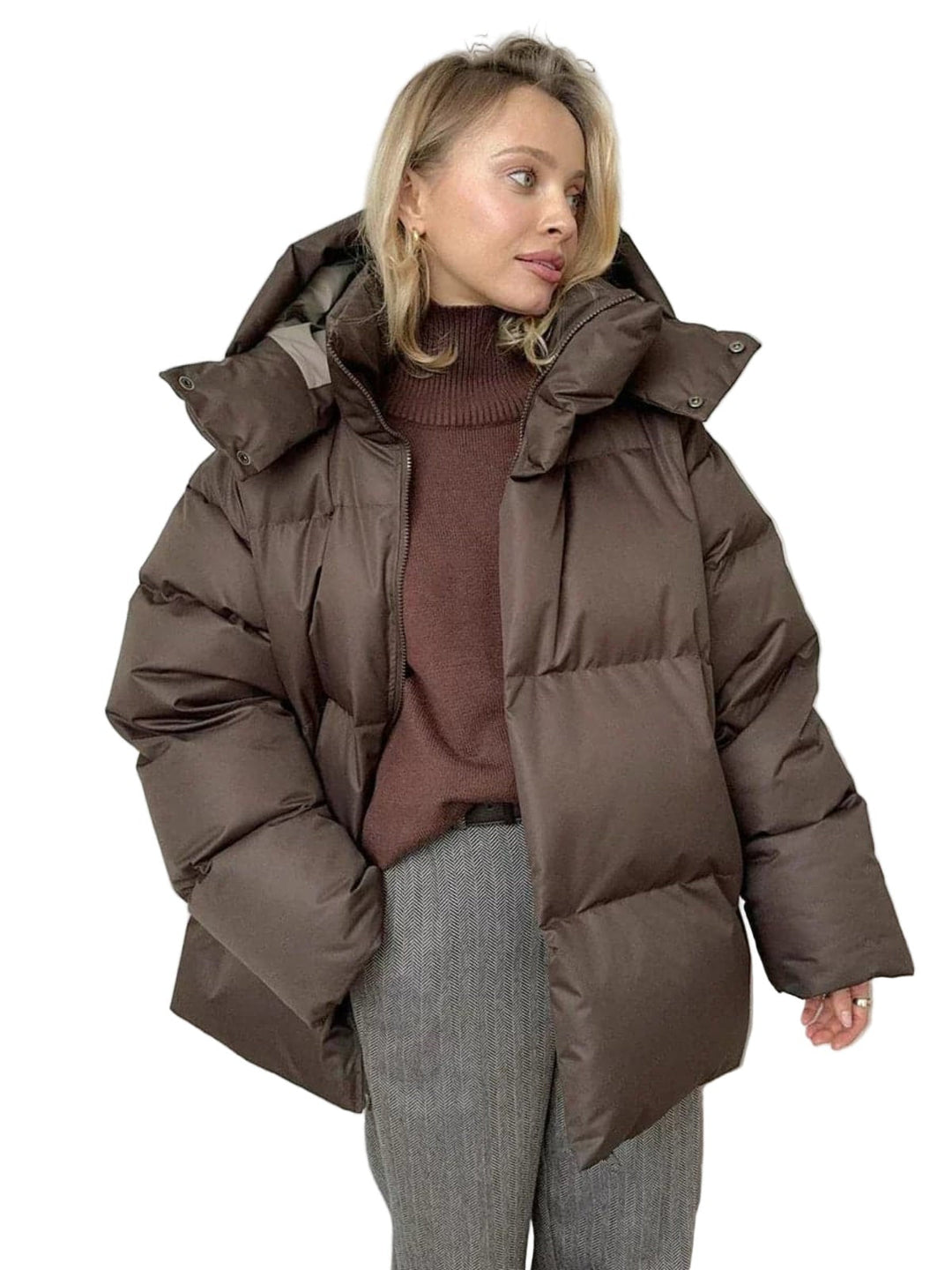 Maiwenn | Oversized Hooded Puffer Jacket for Women