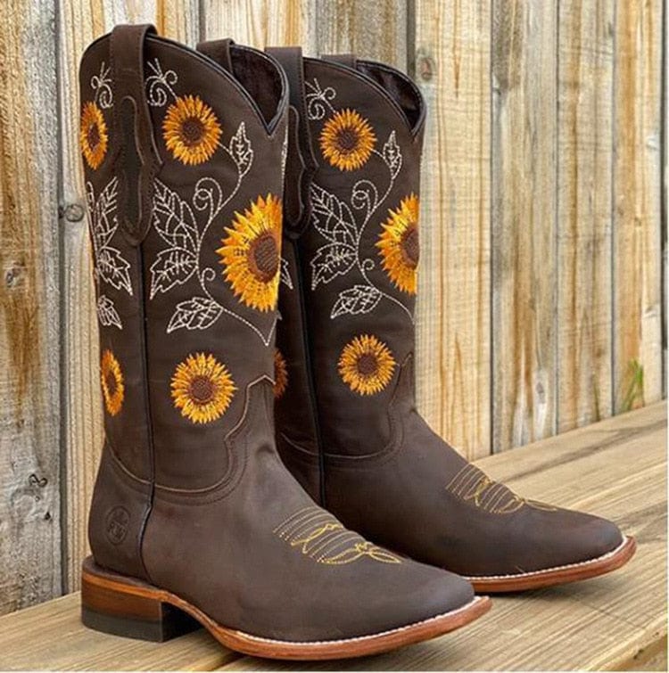 Sunniva | Women's Wide Calf Western Cowboy Boots