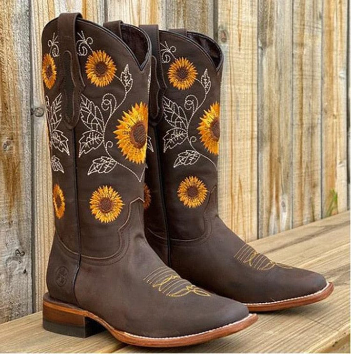 Sunniva | Women's Wide Calf Western Cowboy Boots
