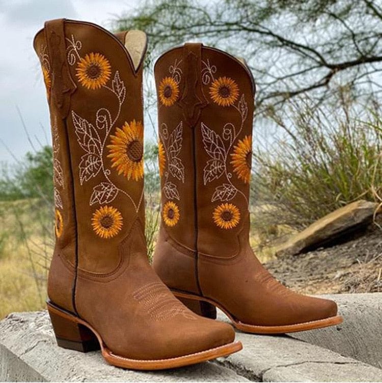Sunniva | Women's Wide Calf Western Cowboy Boots