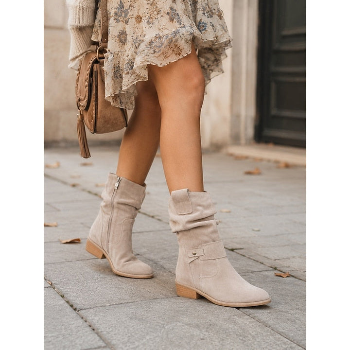 Women's buckled ankle slouch boots - view 2