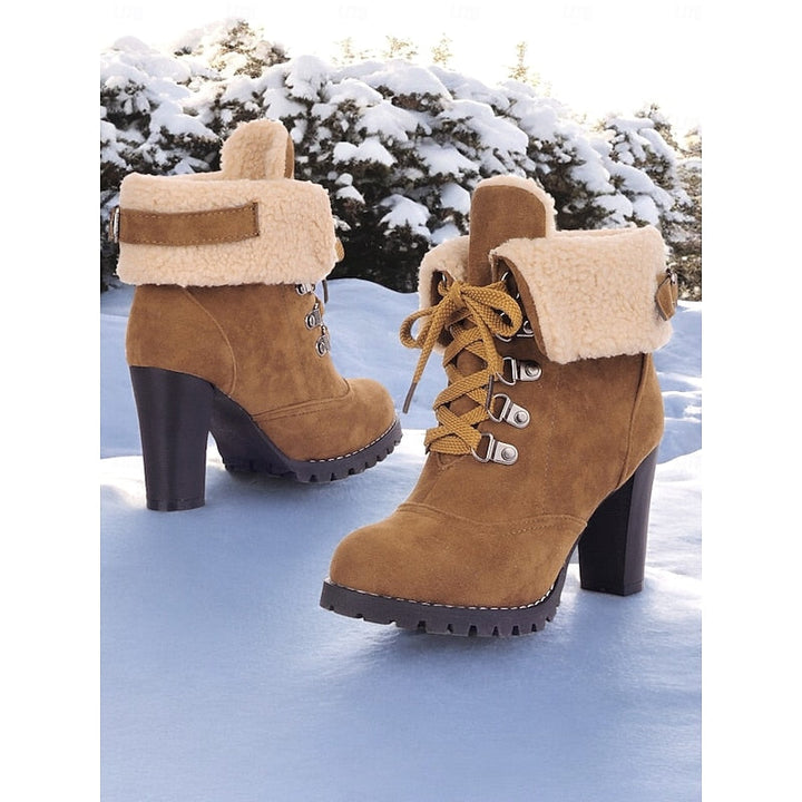 Ariane | Fur-Trimmed Lace-Up Winter Boots
