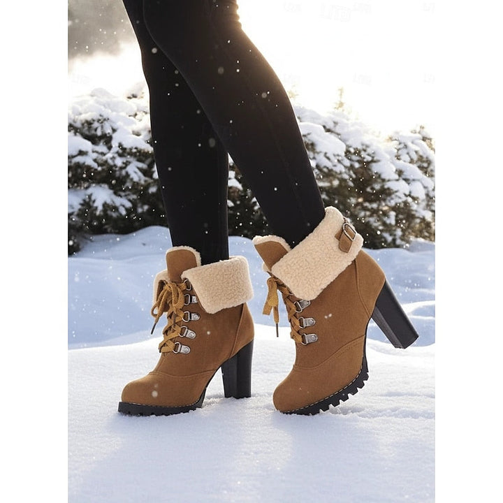 Ariane | Fur-Trimmed Lace-Up Winter Boots