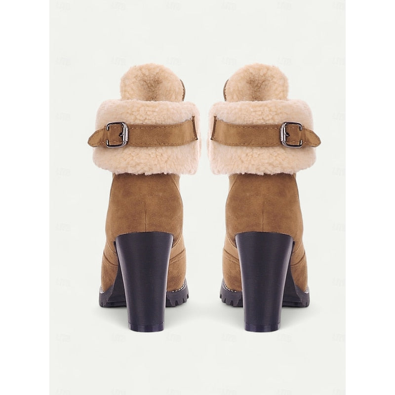 Ariane | Fur-Trimmed Lace-Up Winter Boots
