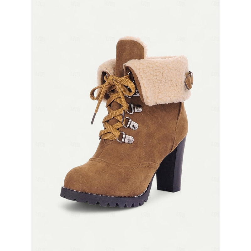 Ariane | Fur-Trimmed Lace-Up Winter Boots